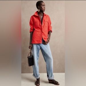 Banana Republic Hopsack Shirt Jacket